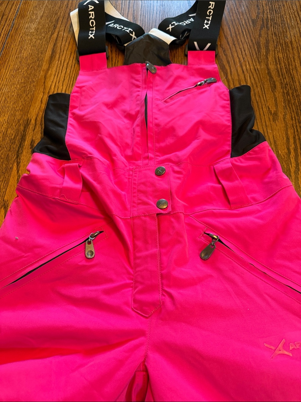 Arctix Hot Pink & Black Women's Ski Bib Pants - Picture 4 of 11